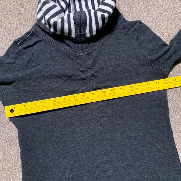 Lululemon Sweatshirt Womens 4 Black Reversible In A Cinch Pullover Funnel Neck - Picture 5 of 12
